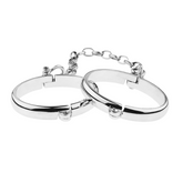 Chain Link Elegance Metallic Bondage Cuffs